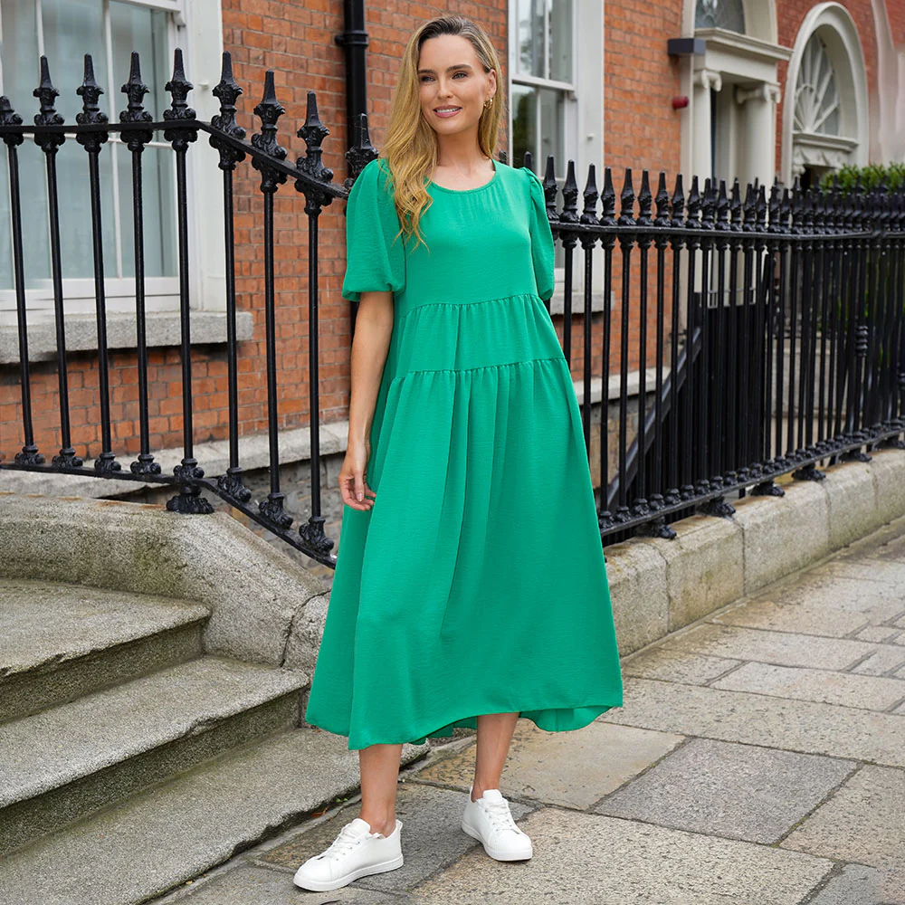 Jasmine Dress (Green) - Image 7