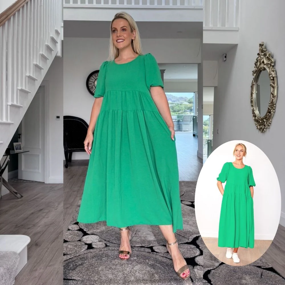 Jasmine Dress (Green) - Image 8