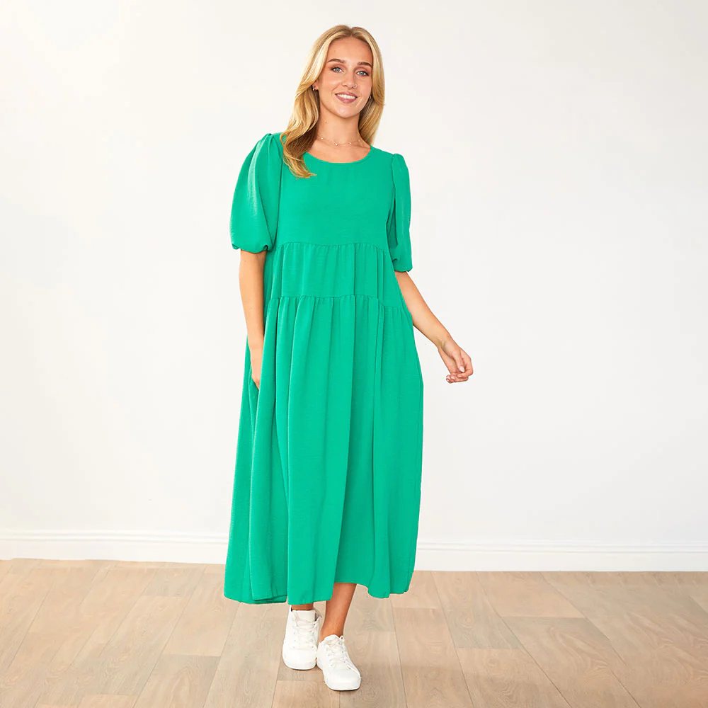 Jasmine Dress (Green) - Image 9