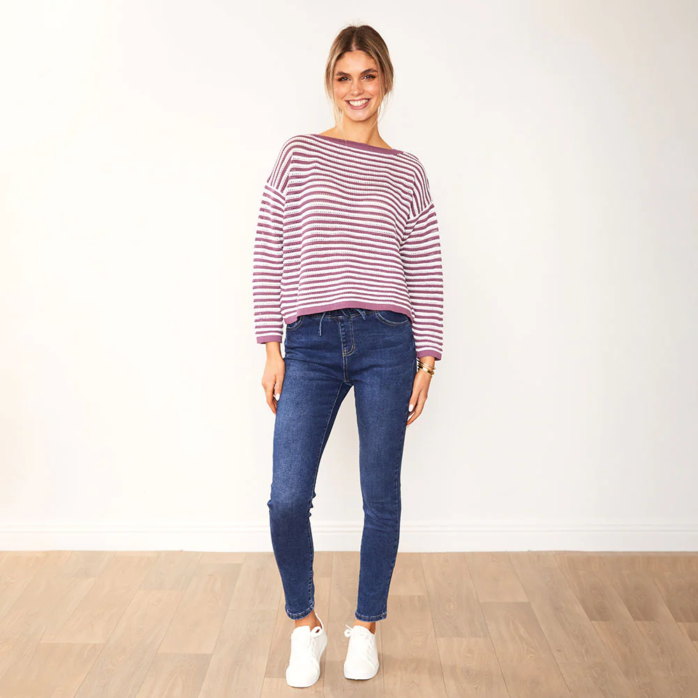 Jill Jumper (Lilac Stripe) - Image 8