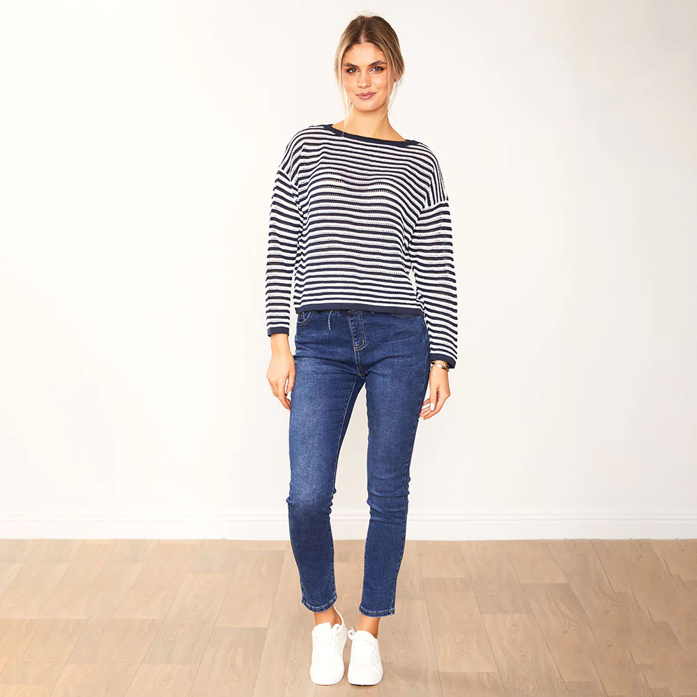 Jill Jumper (Navy Stripe) - Image 2