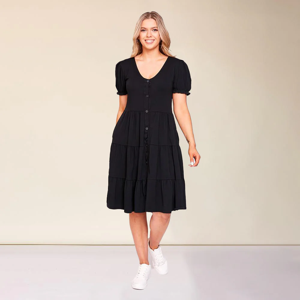 Jordyn Dress (Black) - Image 2