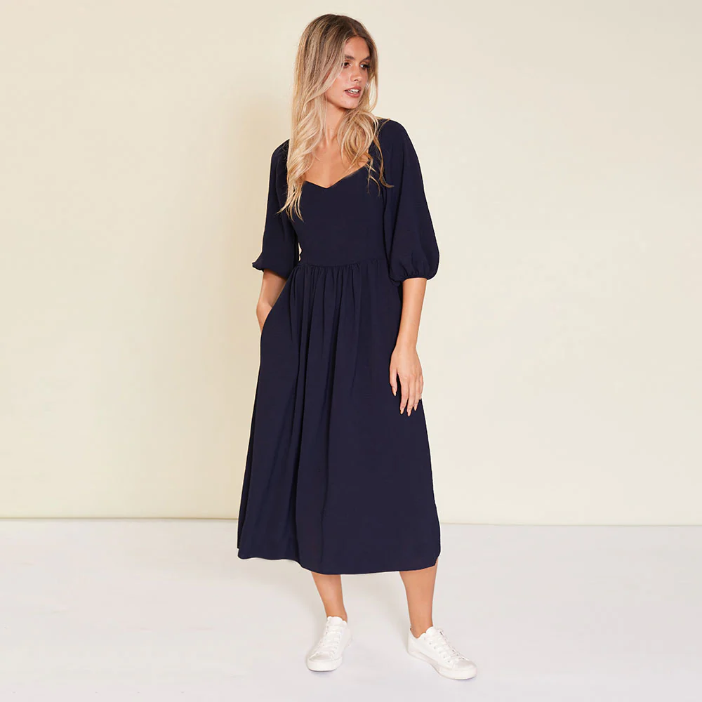 Kadie Dress (Navy) - Image 4