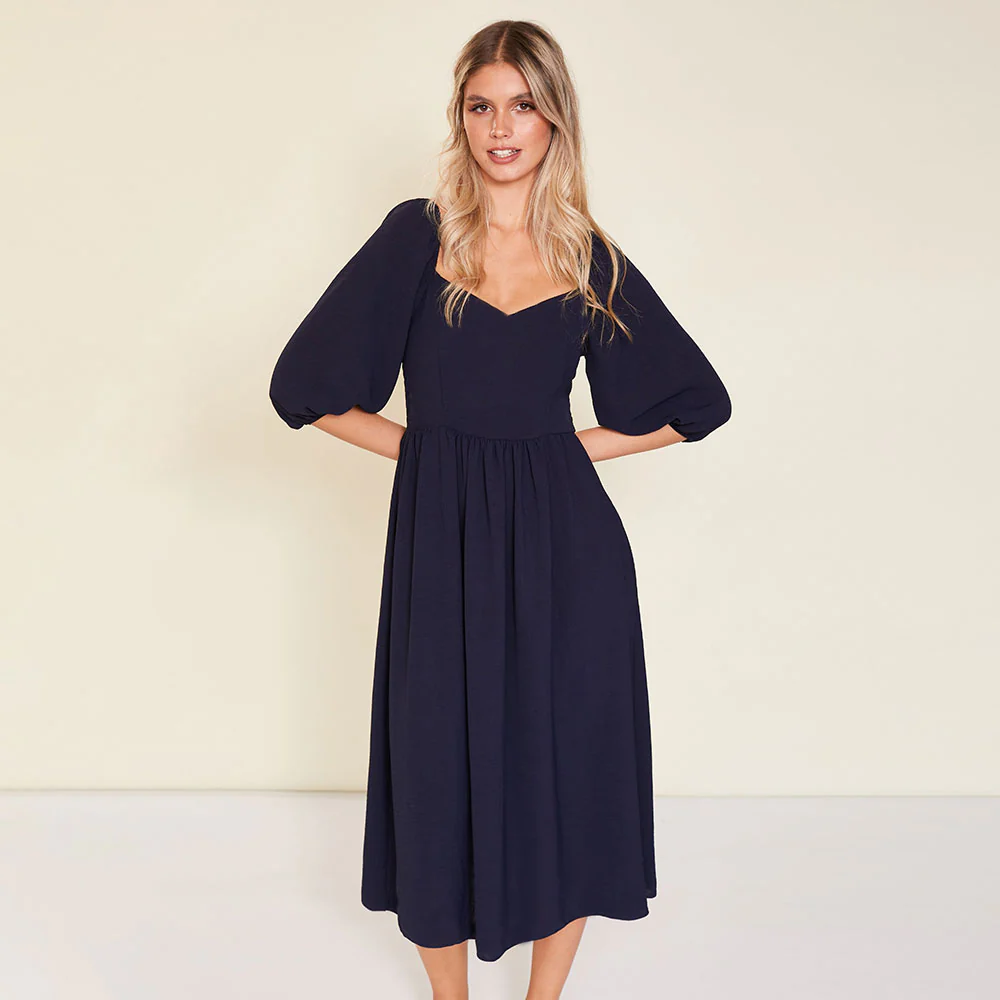 Kadie Dress (Navy) - Image 7