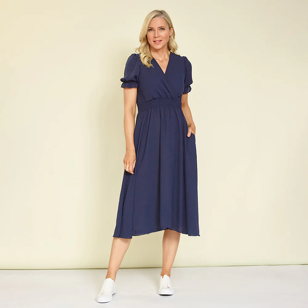 Karley Dress (Navy) - Image 6
