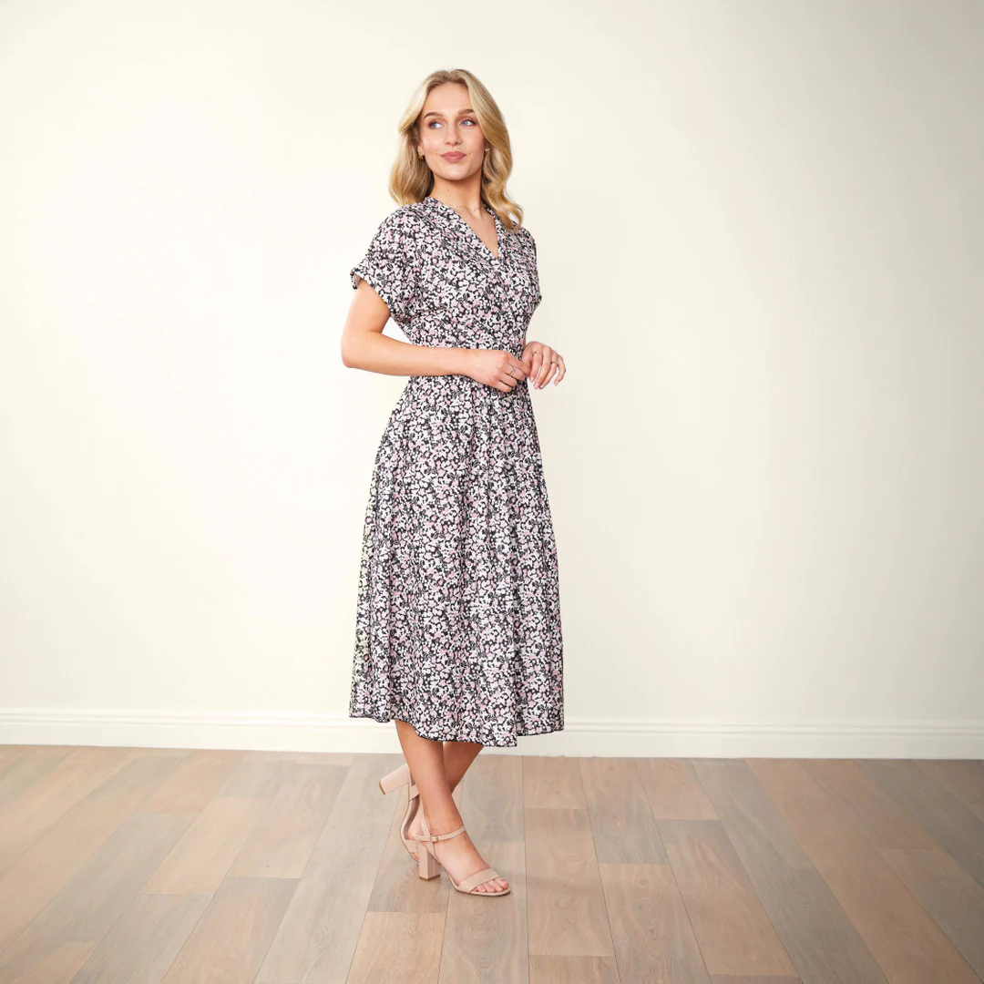 Kennedy Dress (Black Floral) - Image 4