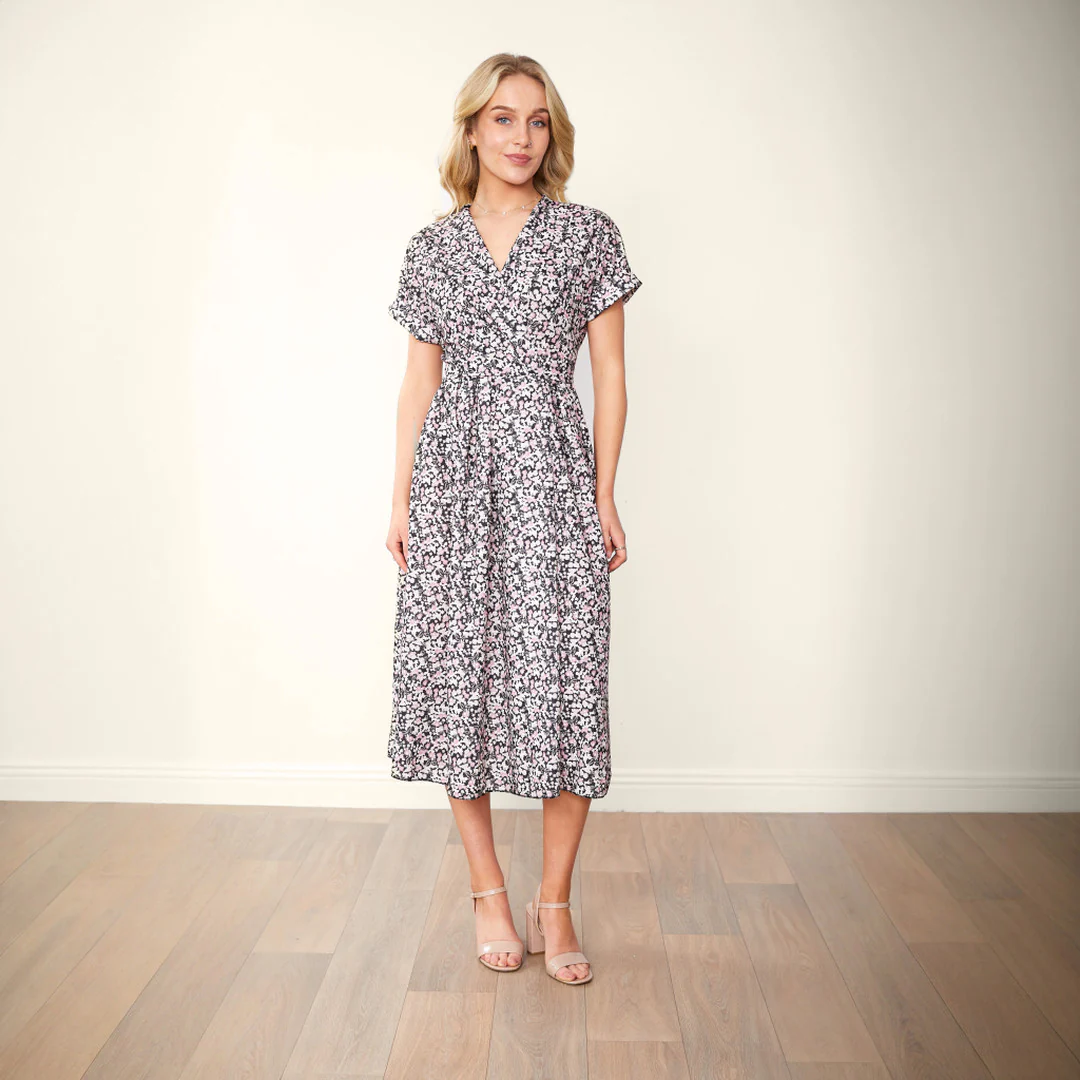Kennedy Dress (Black Floral) - Image 7