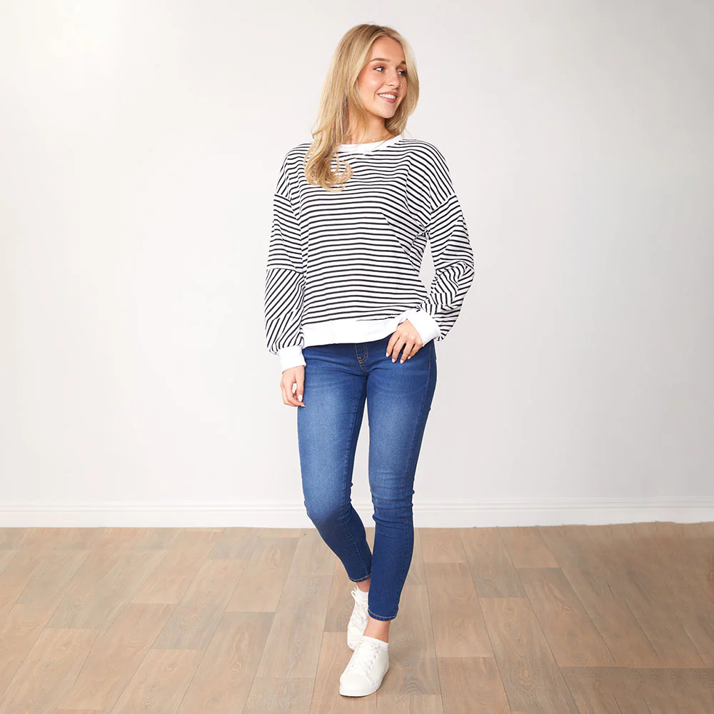 Kiera Jumper (Black Stripe) - Image 3