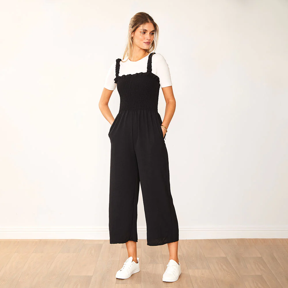 Kyle Jumpsuit Black & Navy (2 for €68) - Image 4