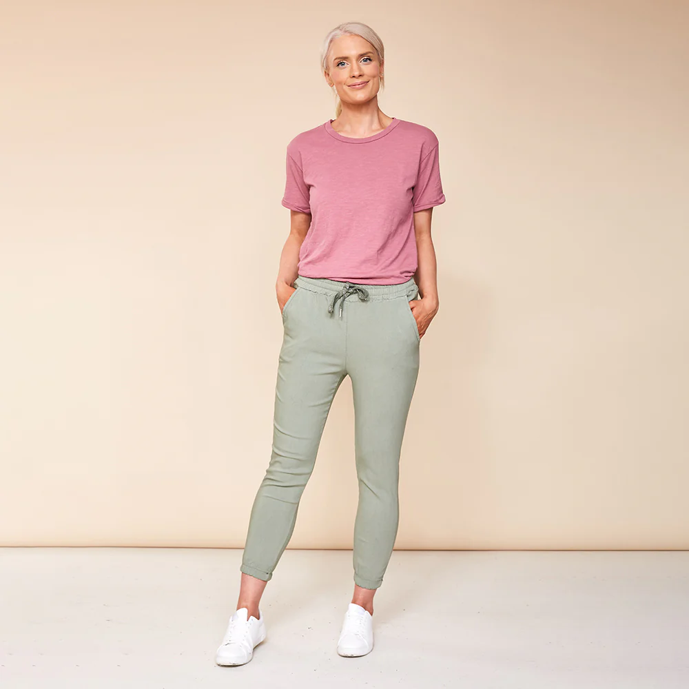 Lea Stretch Jogger  (Khaki) - Image 2