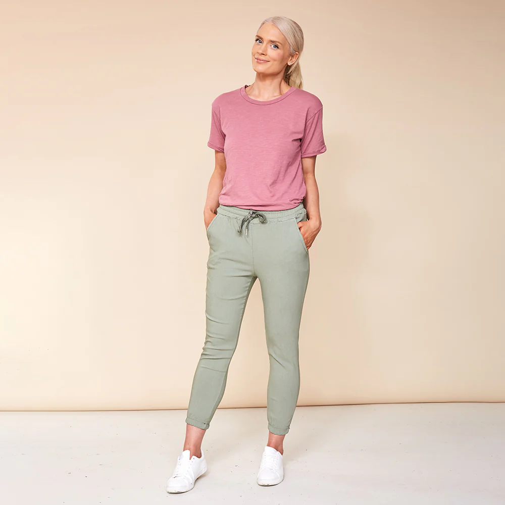 Lea Stretch Jogger  (Khaki) - Image 3