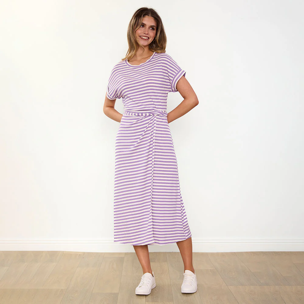 Lenny Dress (Purple Stripe) - Image 7