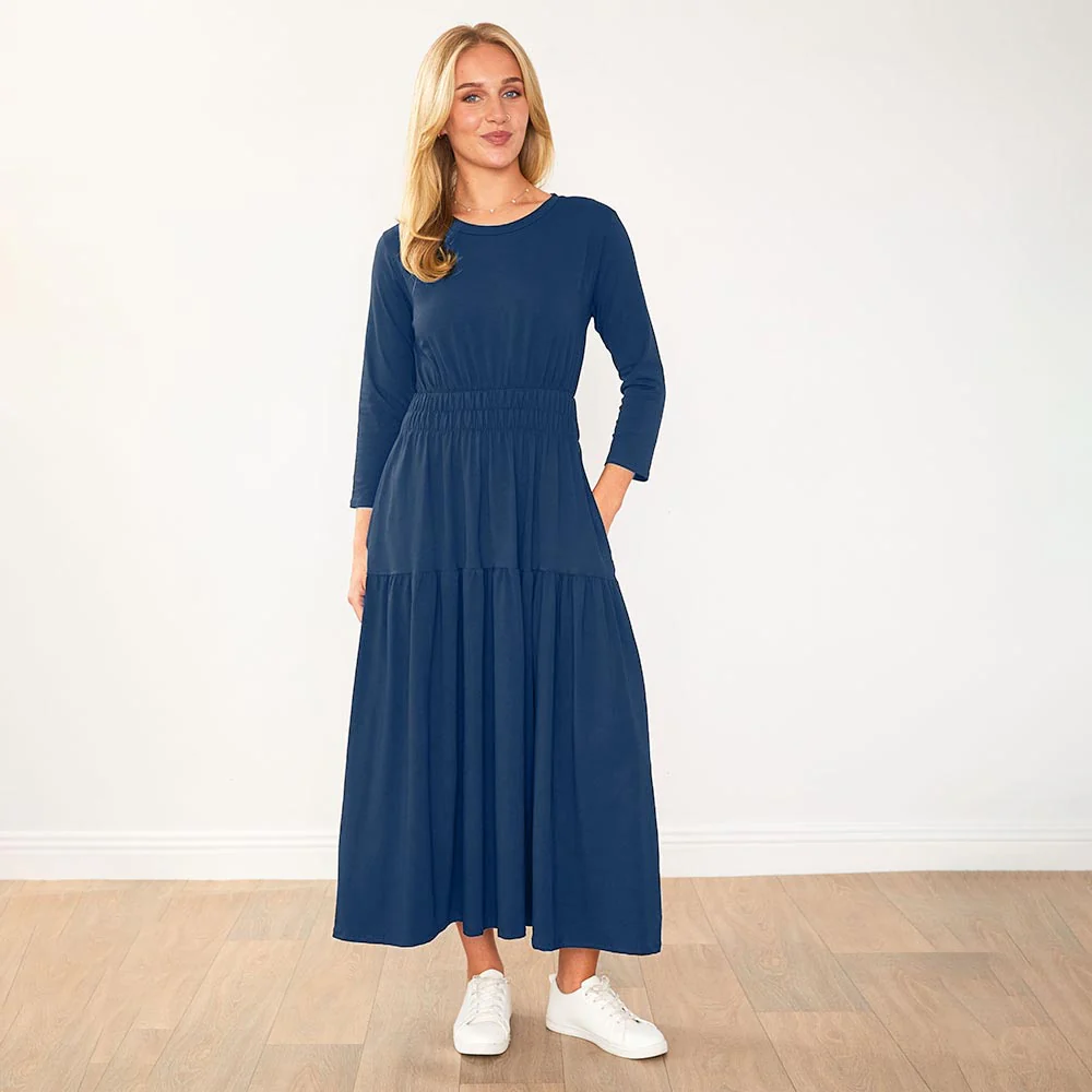 Leslie Dress (Navy) - Image 5