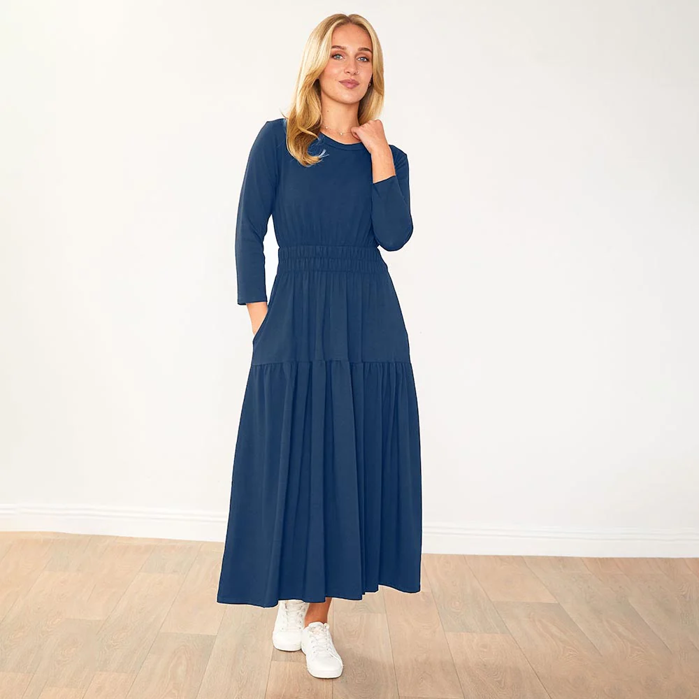 Leslie Dress (Navy) - Image 6