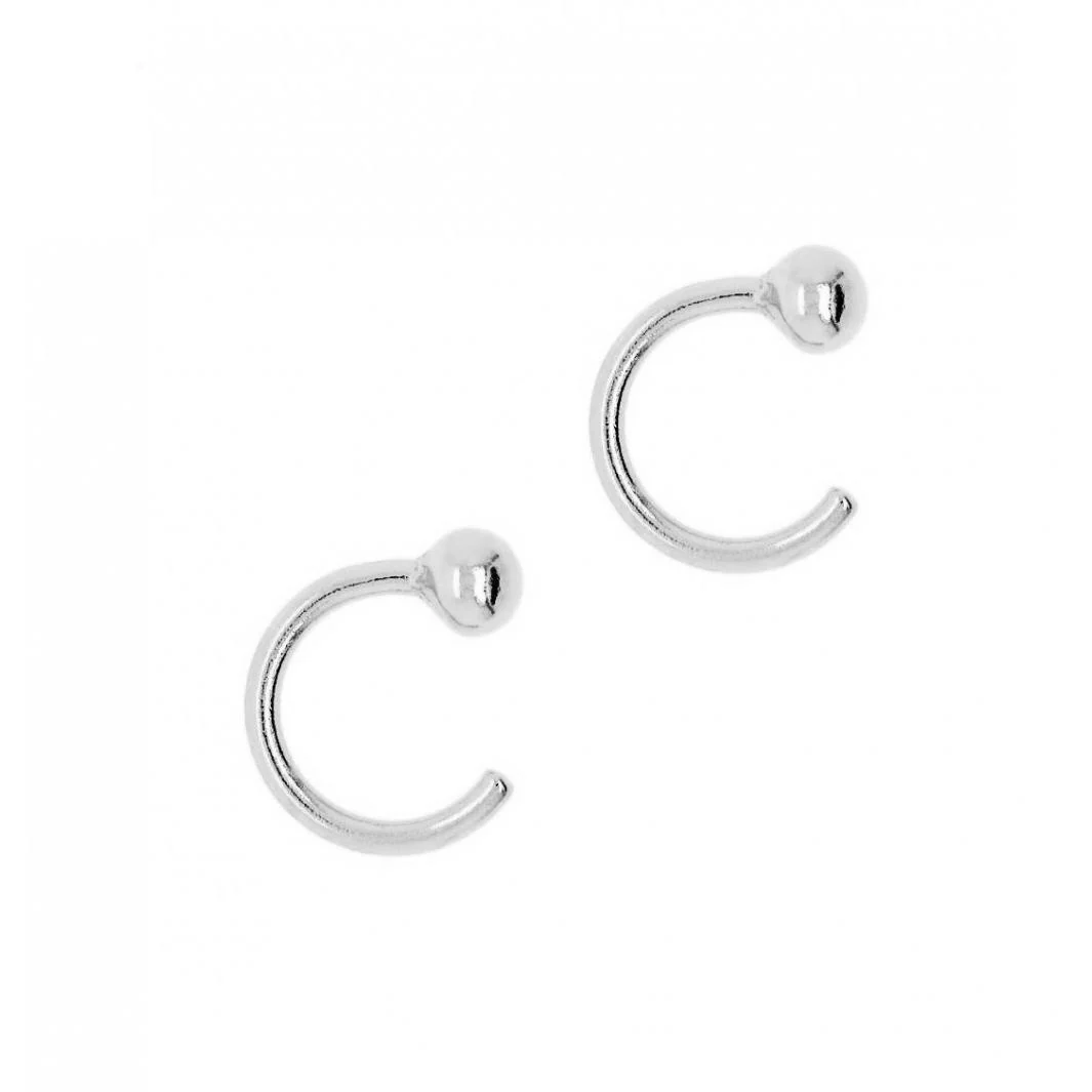 Little Ball Huggies Hoops Silver