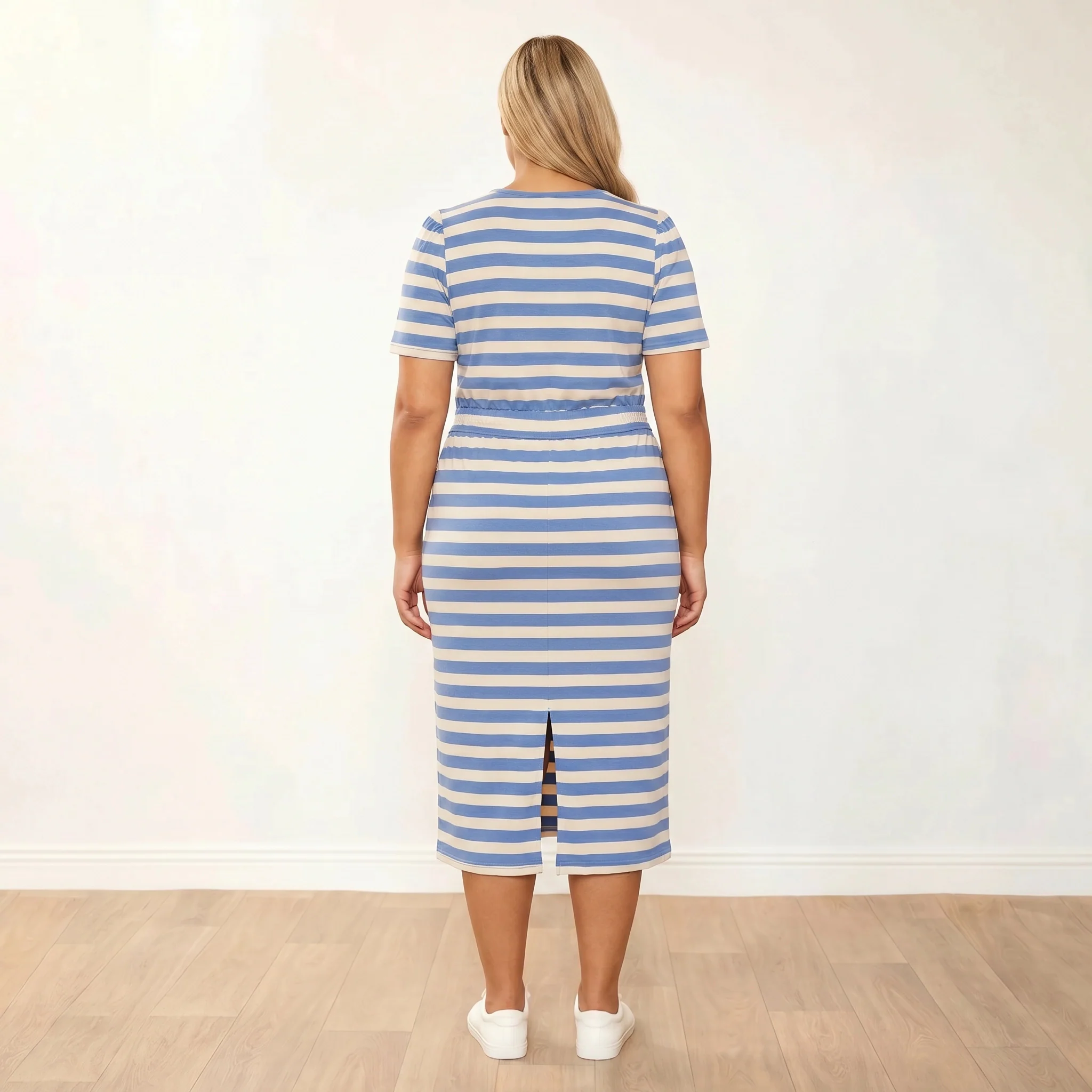 Lois Dress (Blue Stripe) - Image 13