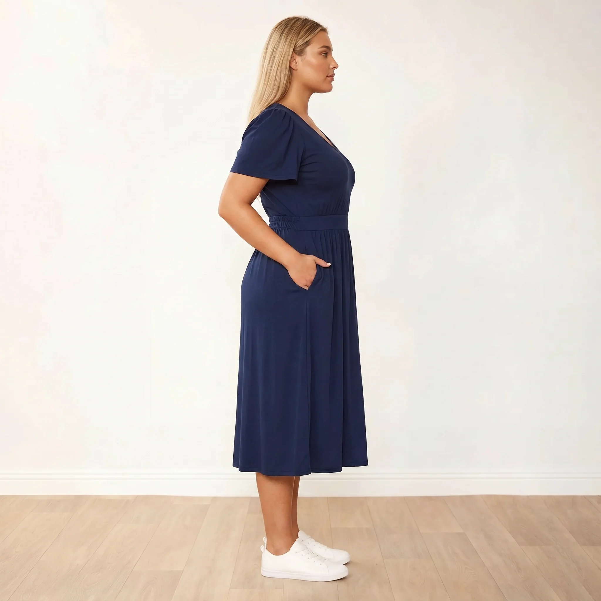 Lois Dress (Navy) - Image 11
