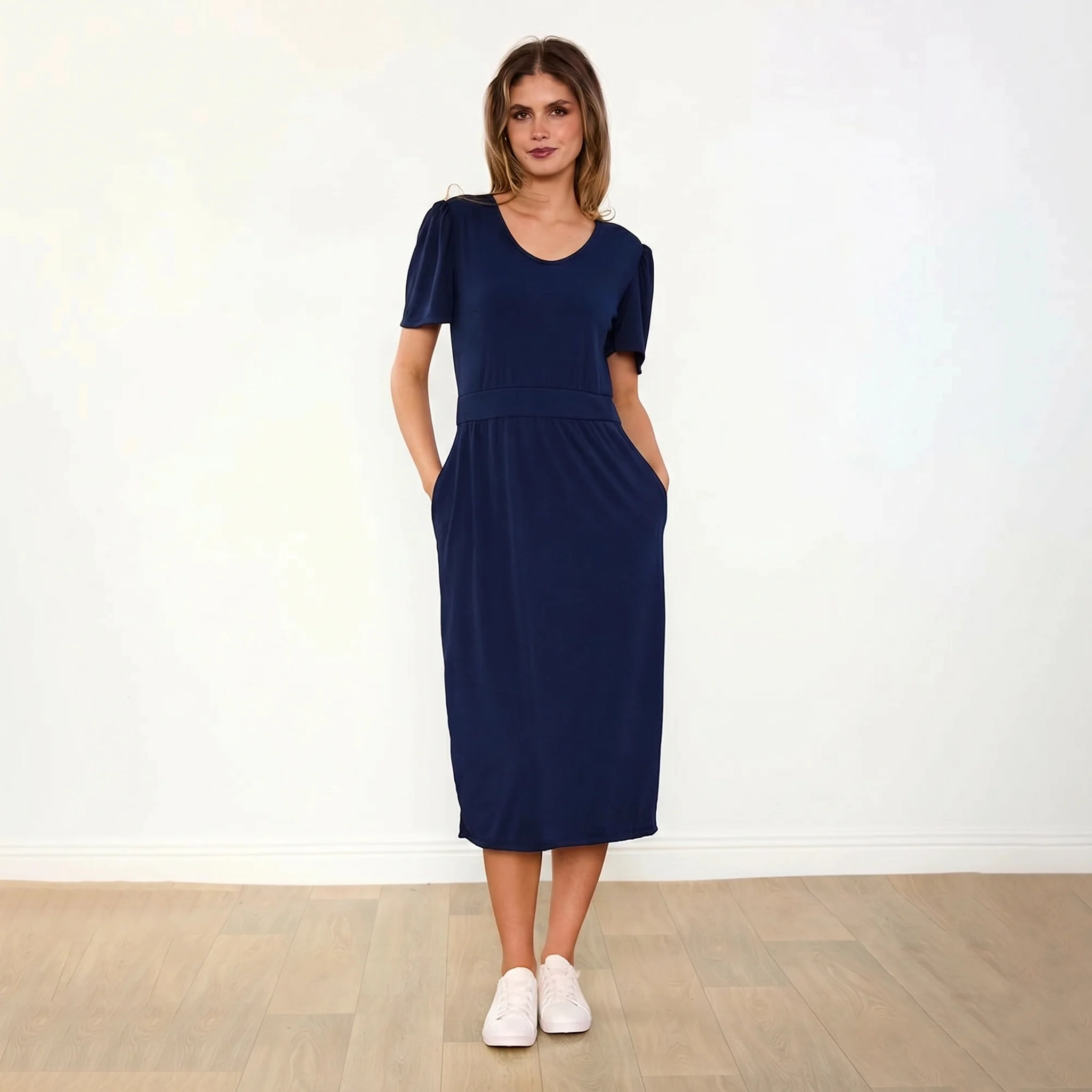 Lois Dress (Navy) - Image 3