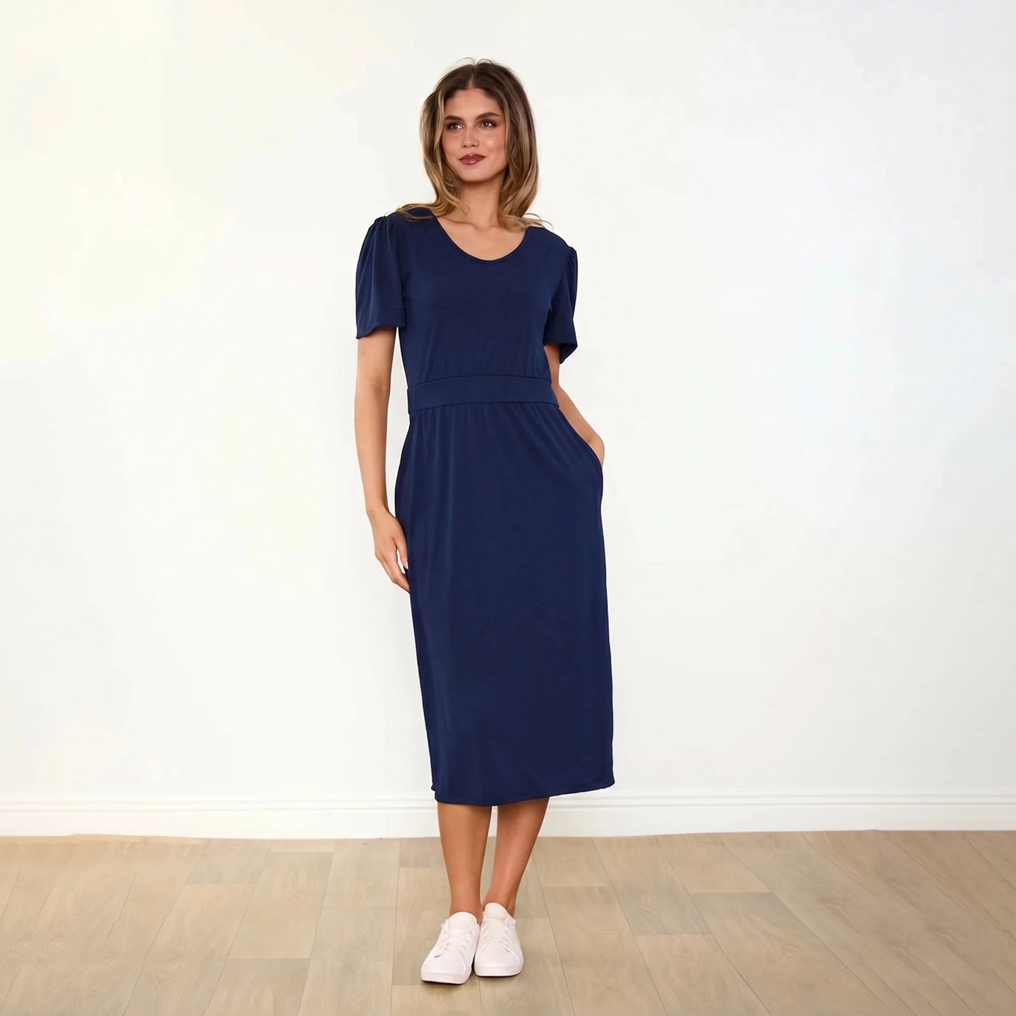Lois Dress (Navy) - Image 4