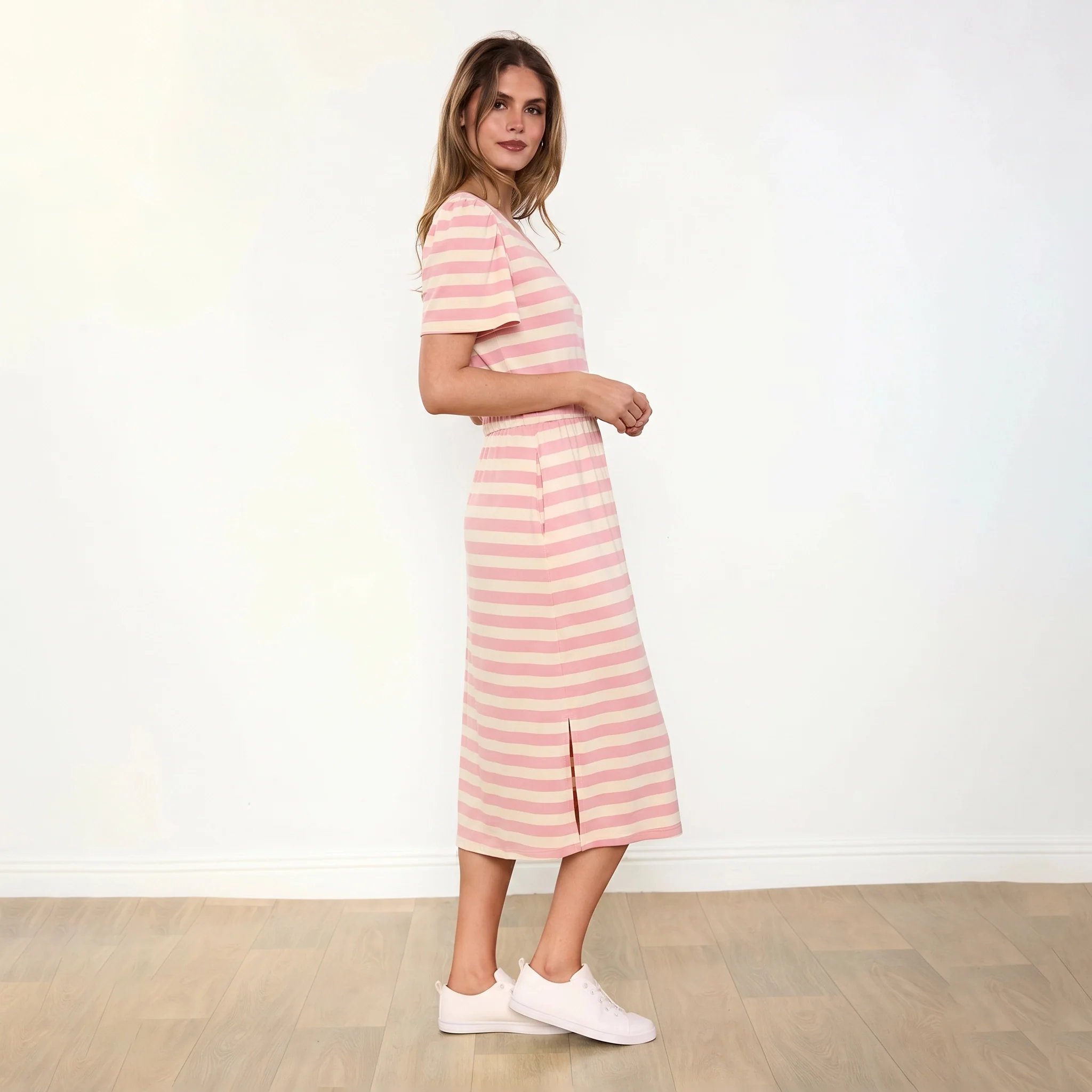 Lois Dress (Pink Stripe) - Image 10