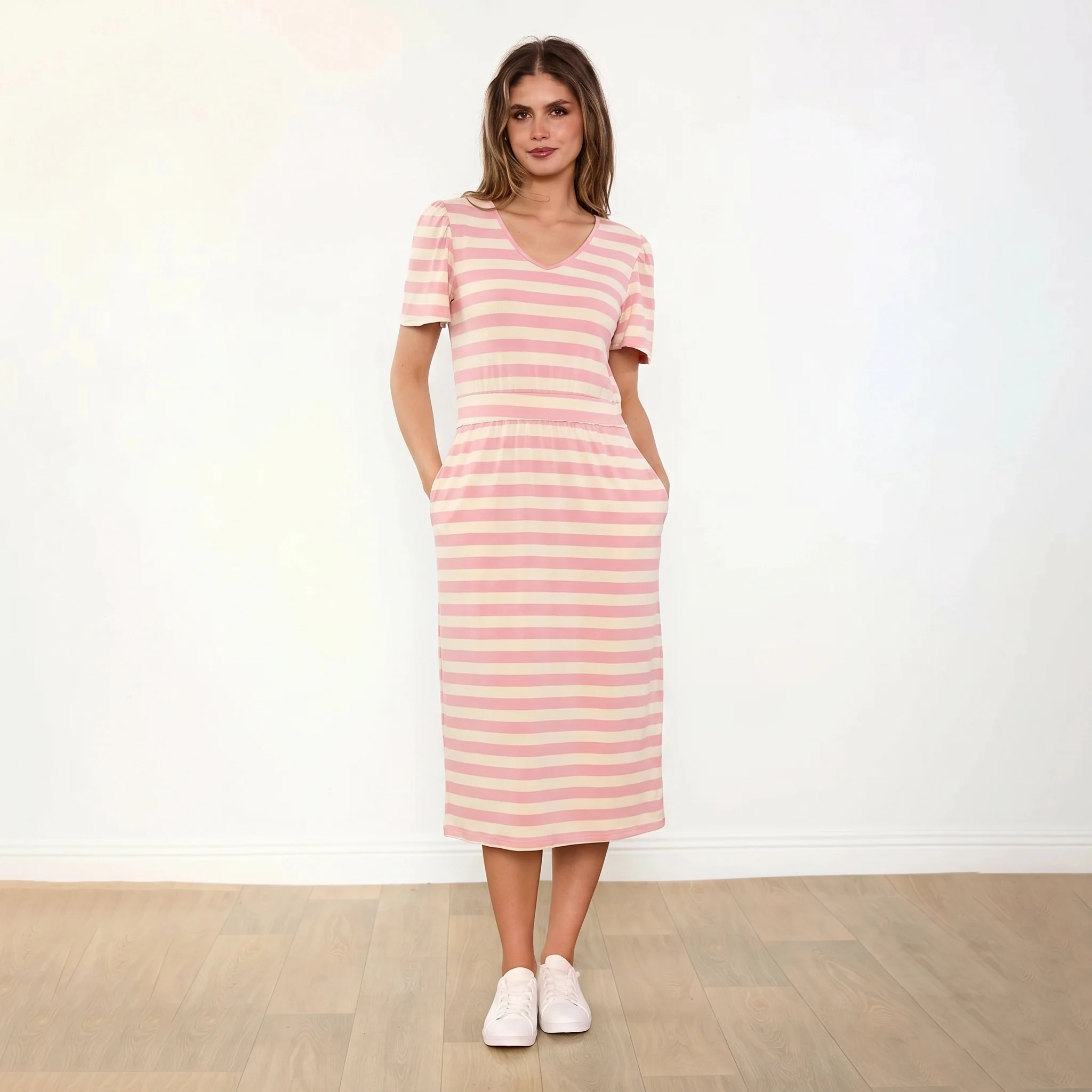 Lois Dress (Pink Stripe) - Image 2