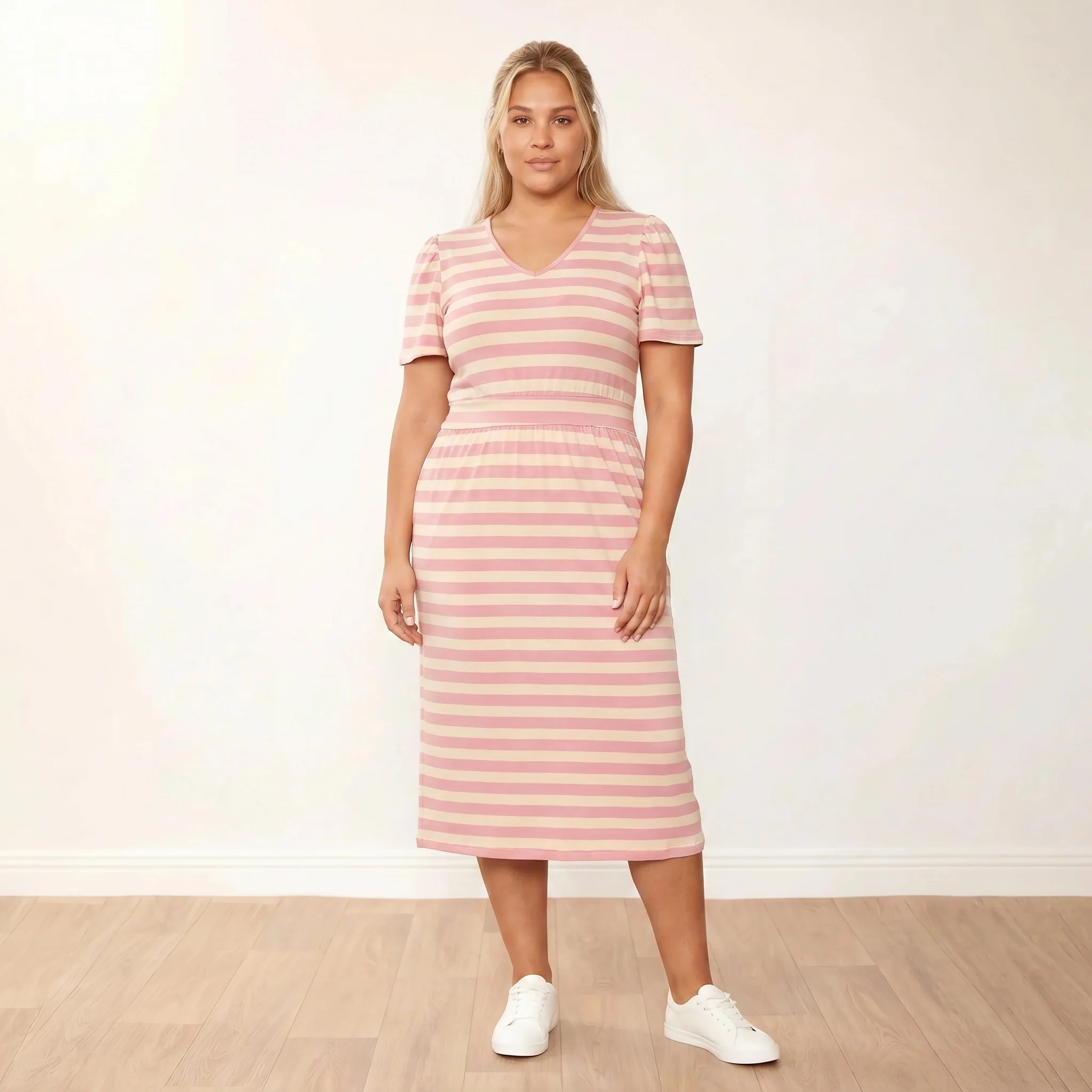 Lois Dress (Pink Stripe) - Image 3