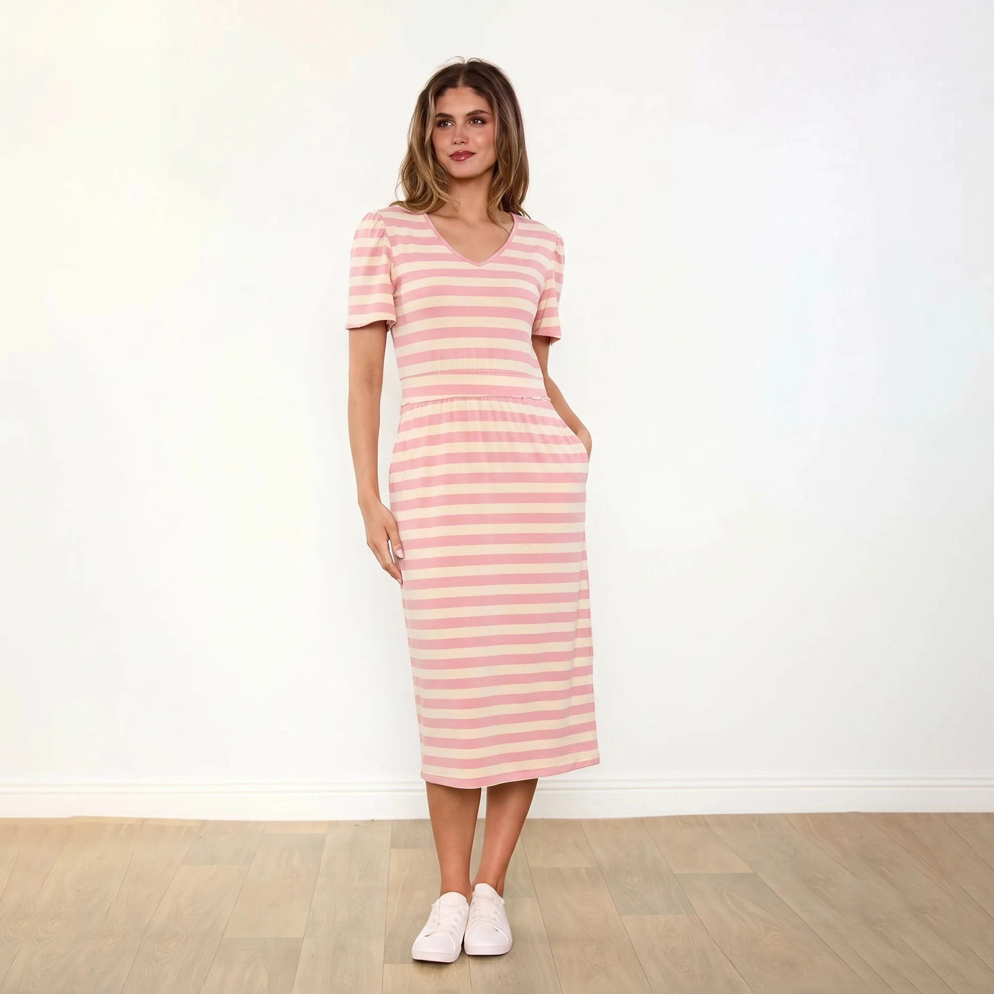 Lois Dress (Pink Stripe) - Image 4