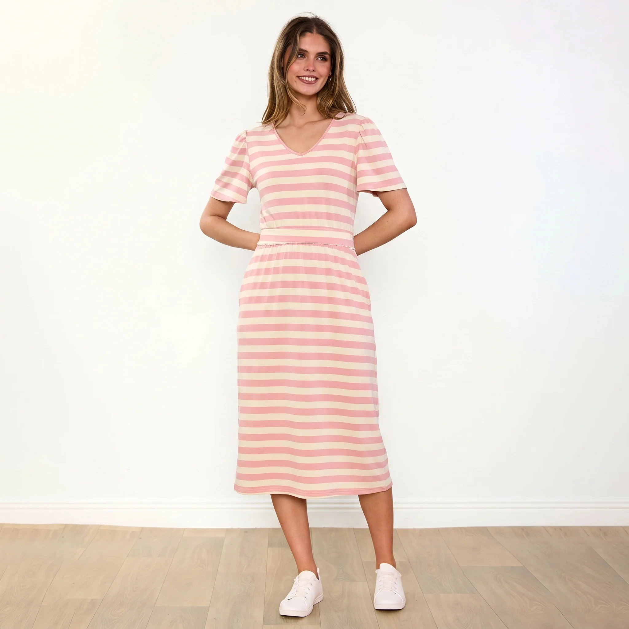 Lois Dress (Pink Stripe) - Image 6