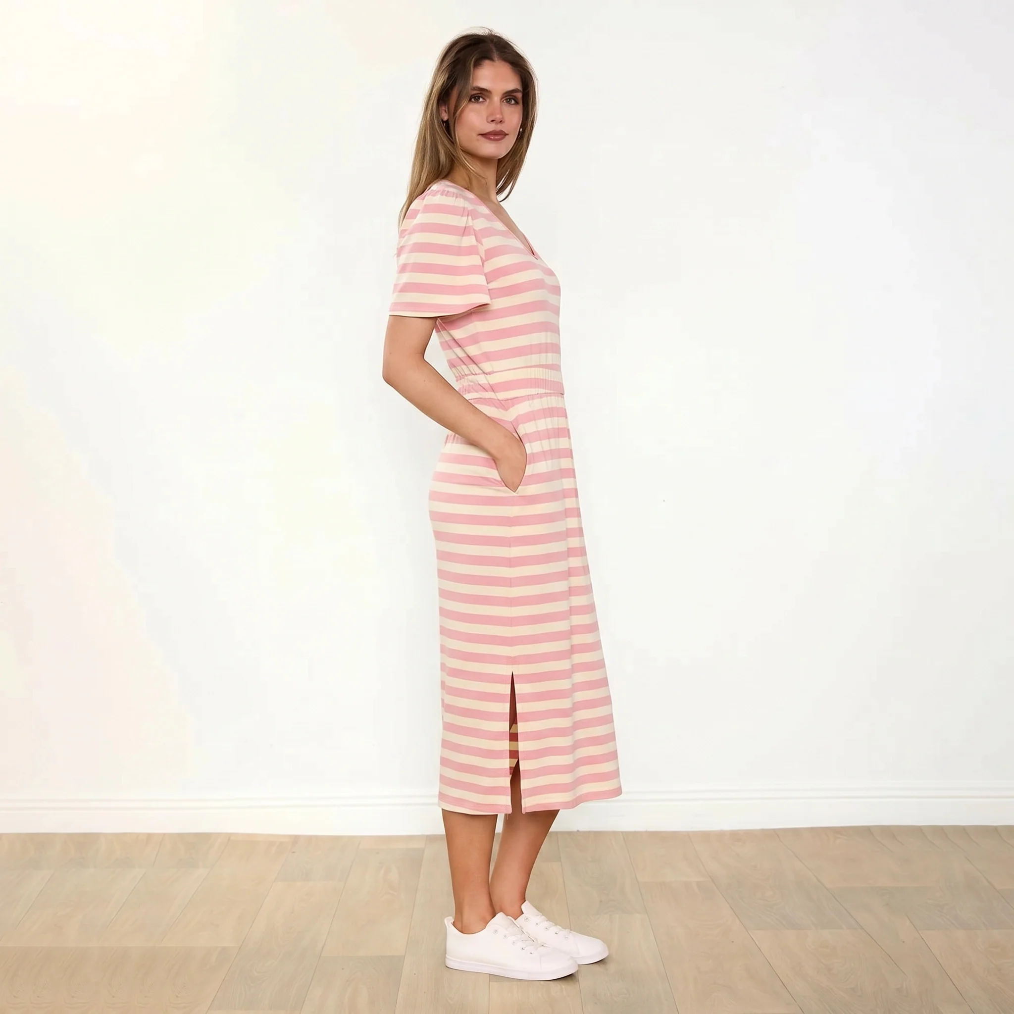 Lois Dress (Pink Stripe) - Image 8