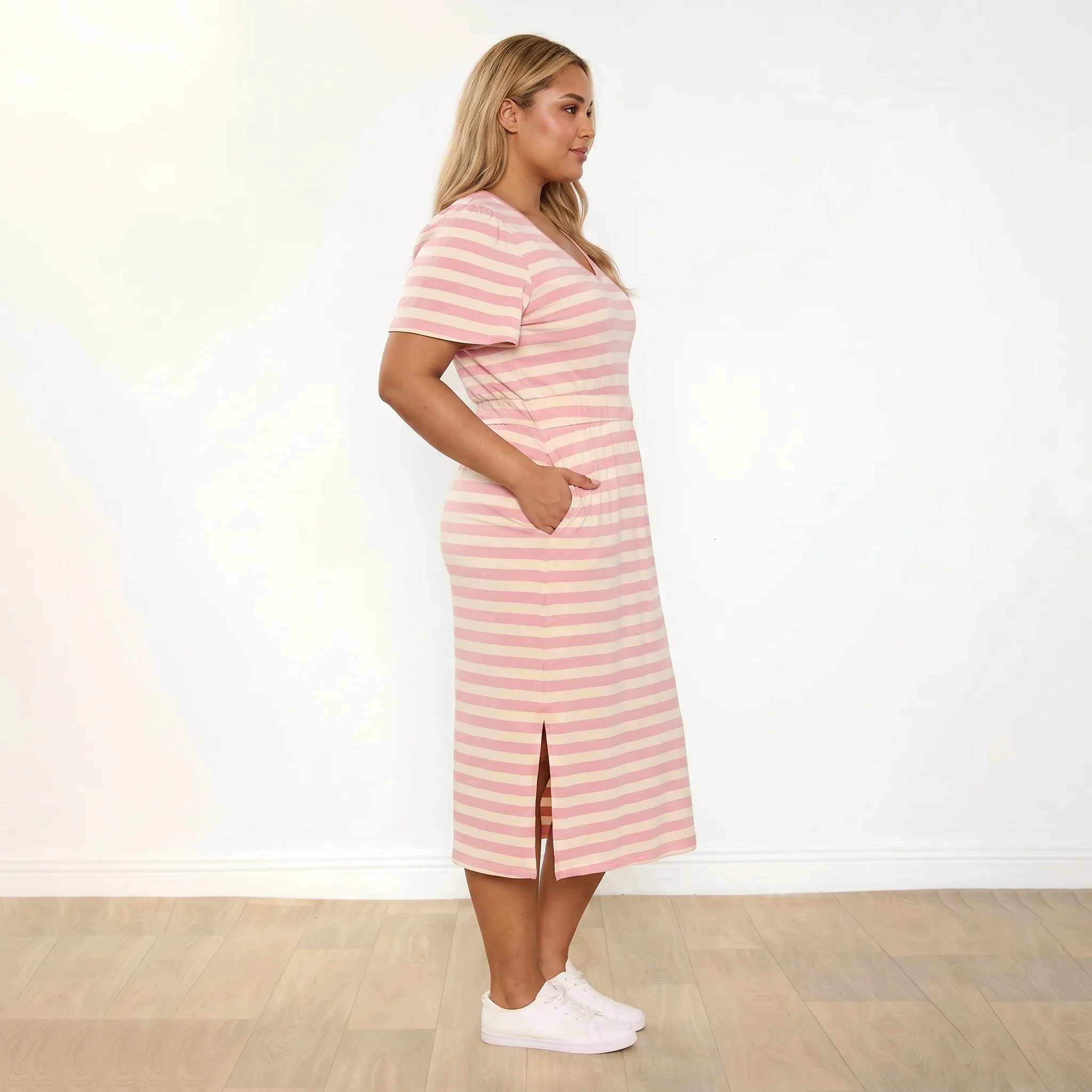 Lois Dress (Pink Stripe) - Image 9