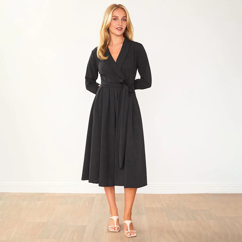 Lorene Dress (Black) - Image 4