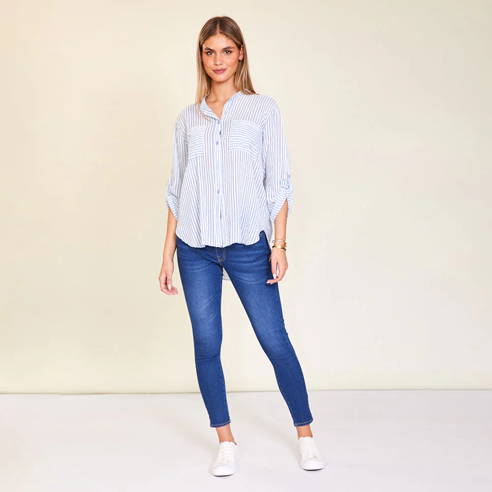Louis Shirt (Blue stripe) - Image 5
