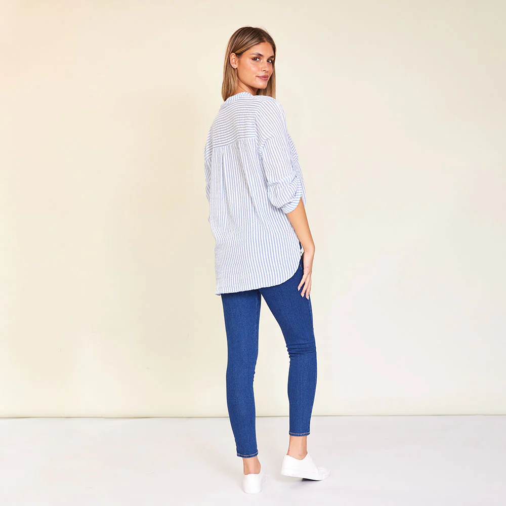 Louis Shirt (Blue stripe) - Image 7