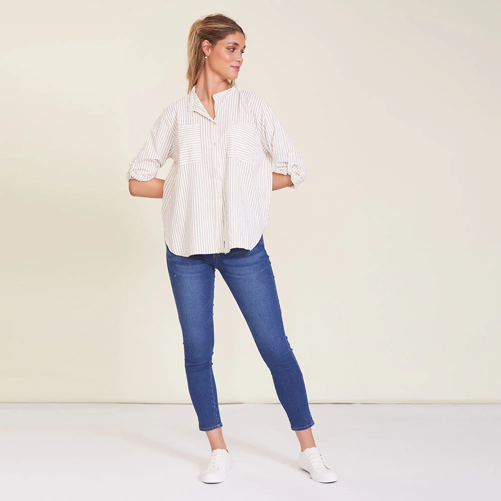 Louis Shirt (Cream stripe) - Image 2