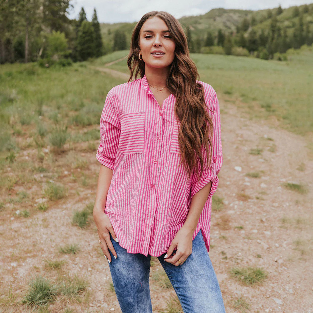 Louis Shirt (Pink stripe) - Image 4