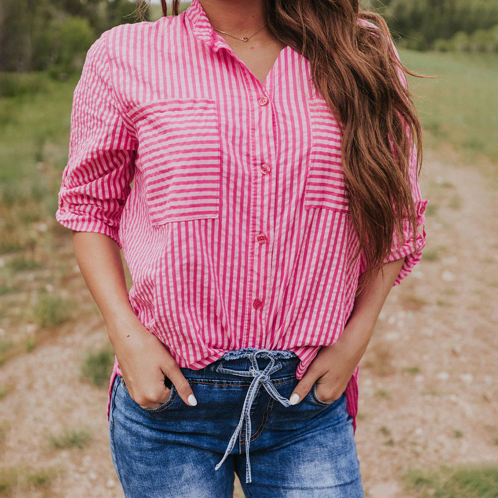 Louis Shirt (Pink stripe) - Image 5