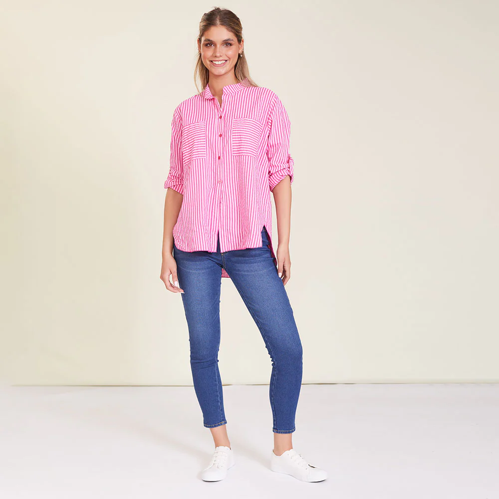 Louis Shirt (Pink stripe) - Image 9