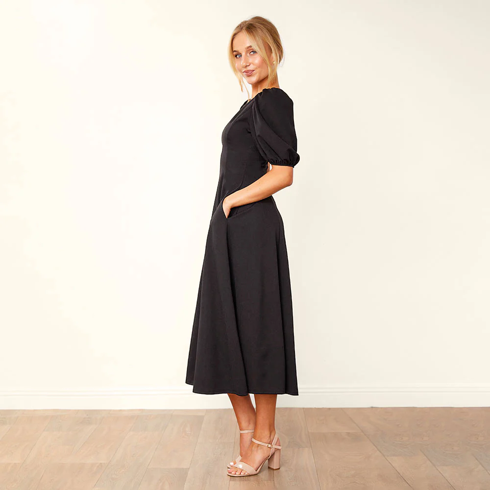 Lucy Dress (Black) - Image 2