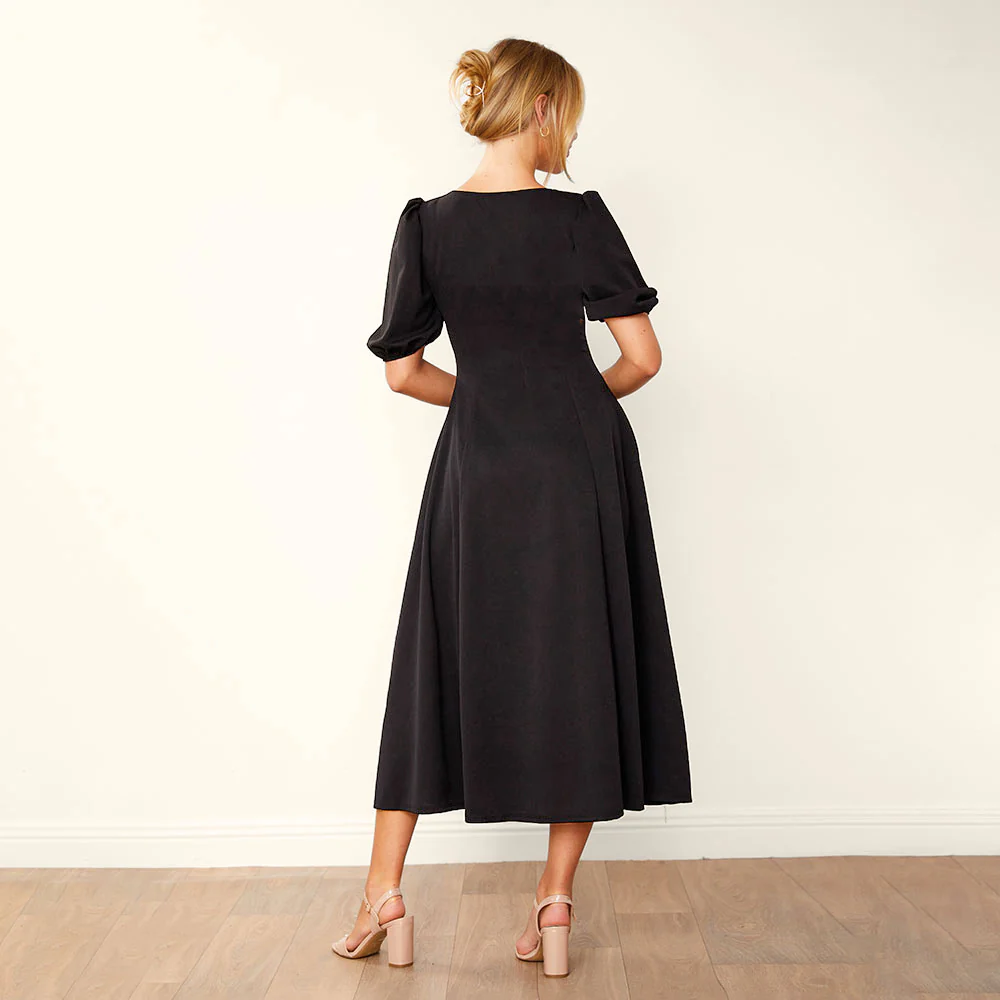 Lucy Dress (Black) - Image 3