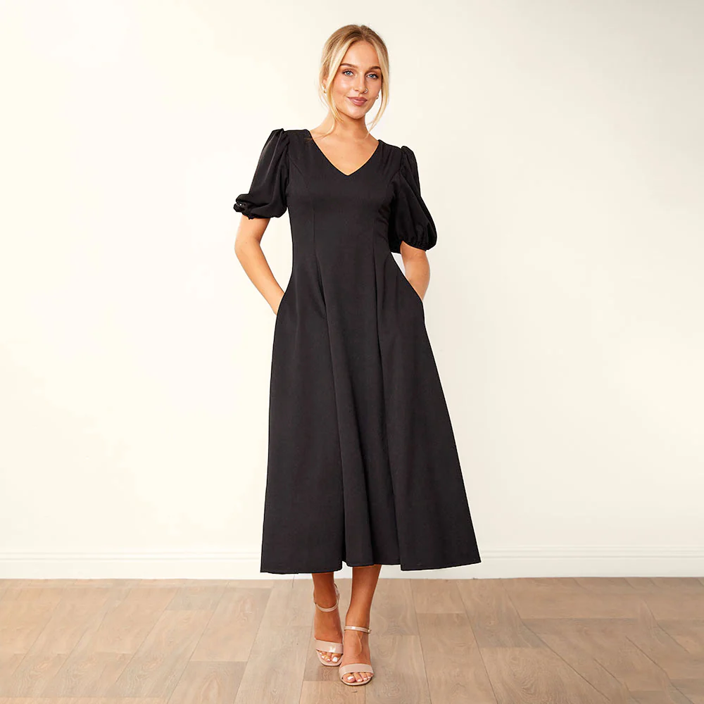 Lucy Dress (Black) - Image 4