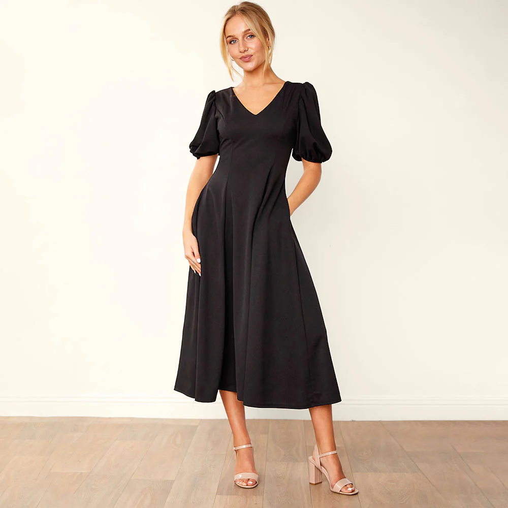 Lucy Dress (Black) - Image 5