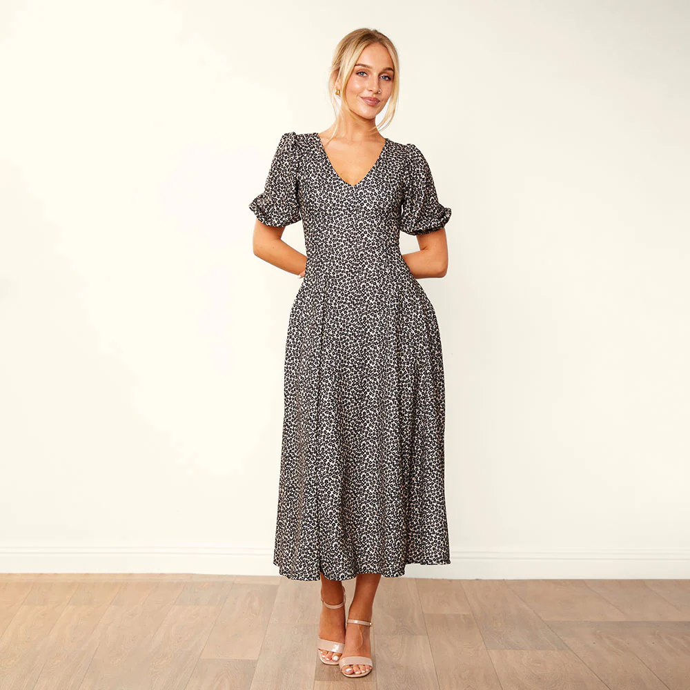 Lucy Dress (Black Daisy) - Image 2