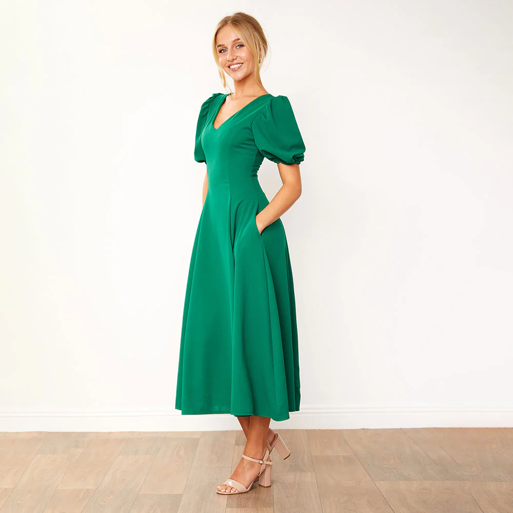 Lucy Dress (Green) - Image 5