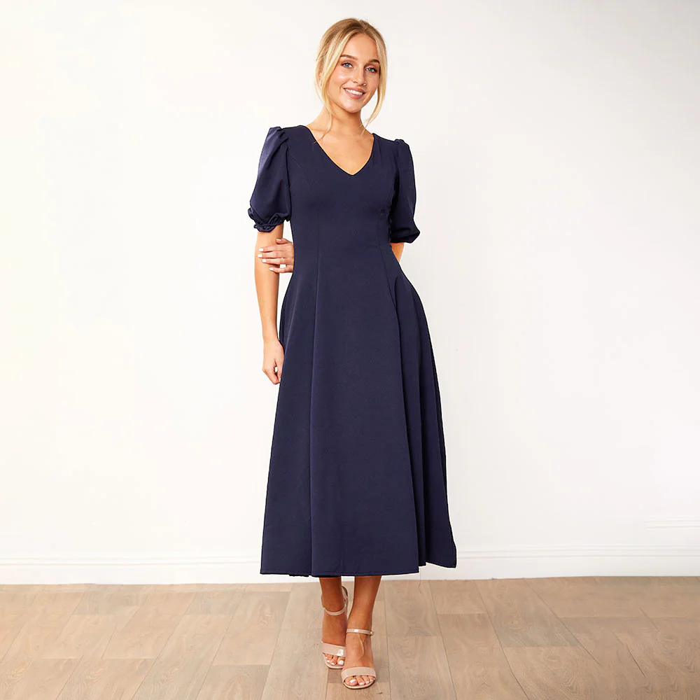 Lucy Dress (Navy) - Image 5
