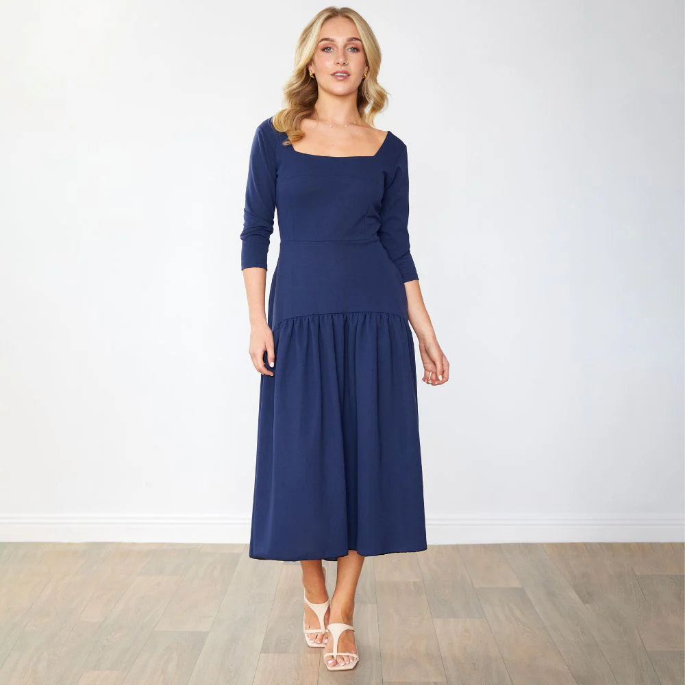 Luna Dress (Navy) - Image 4