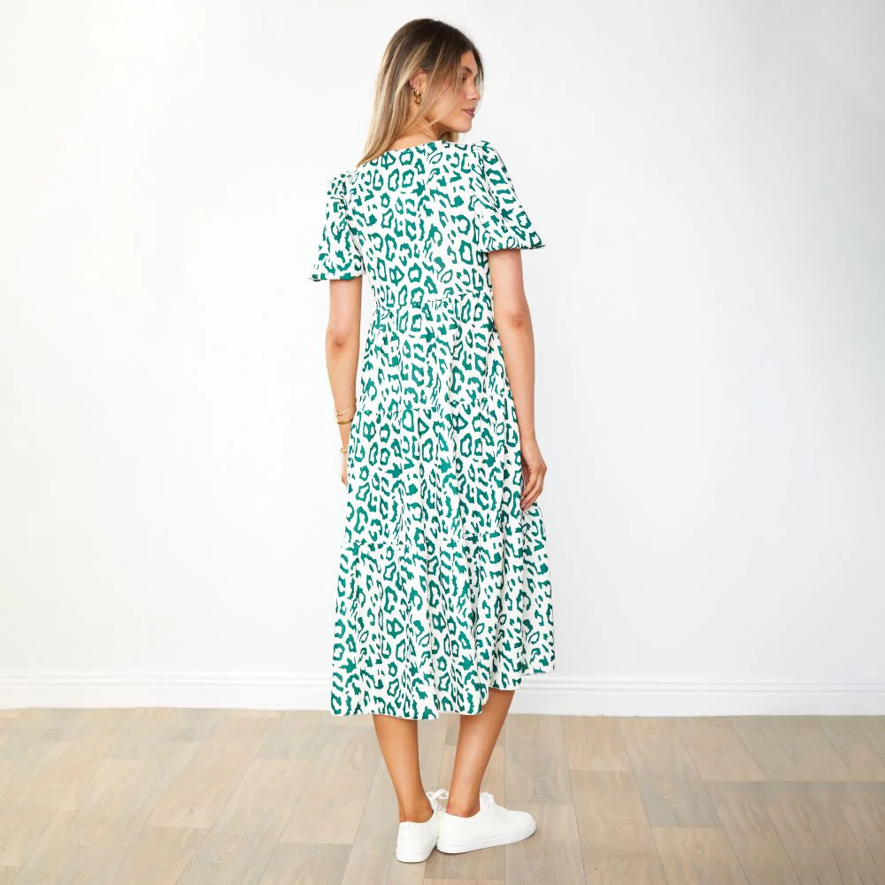 Mabel Dress (Leopard Green) - Image 9