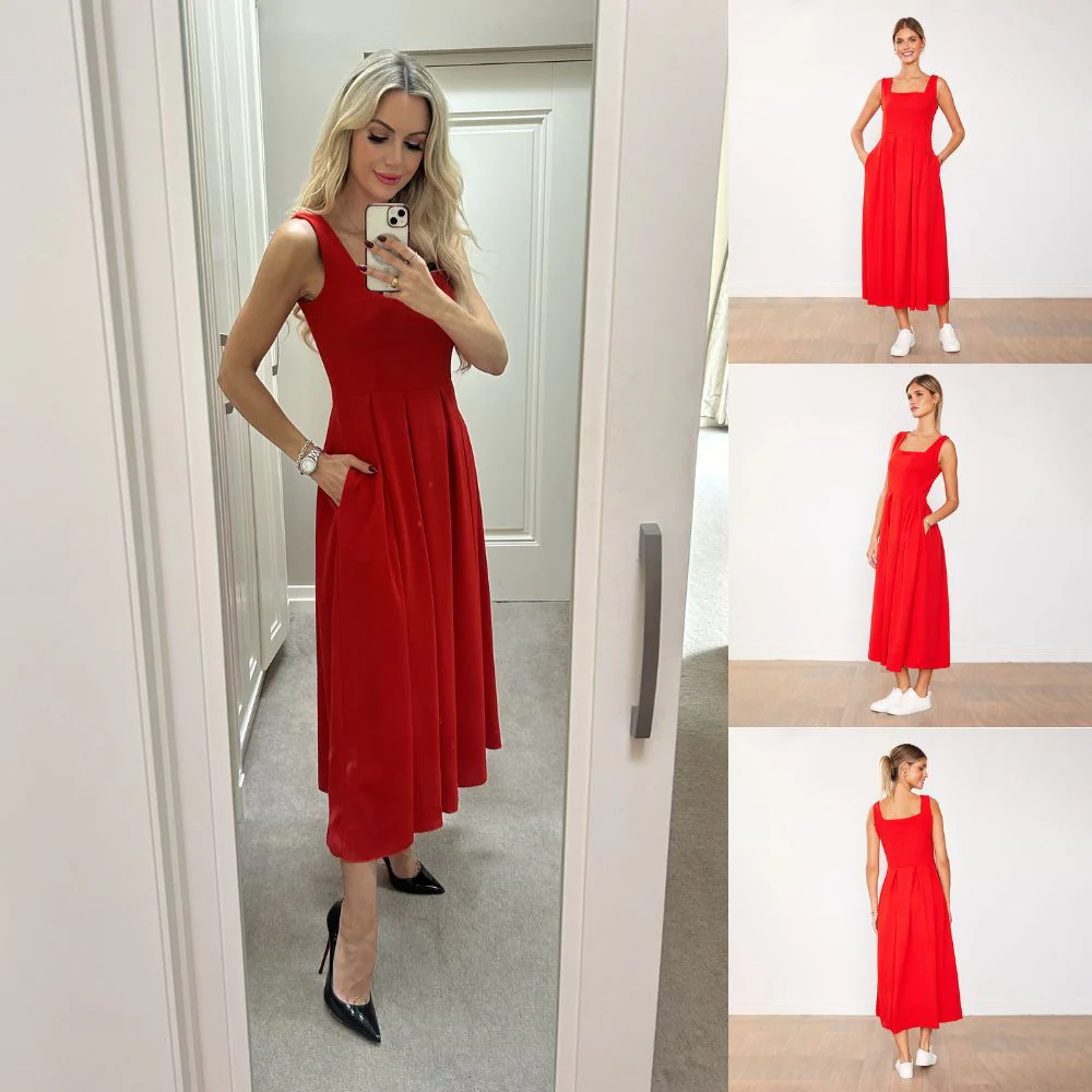 Maddie Dress (Red) - Image 2