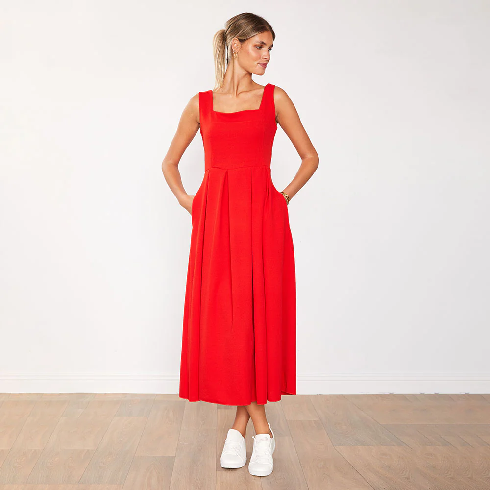 Maddie Dress (Red) - Image 5