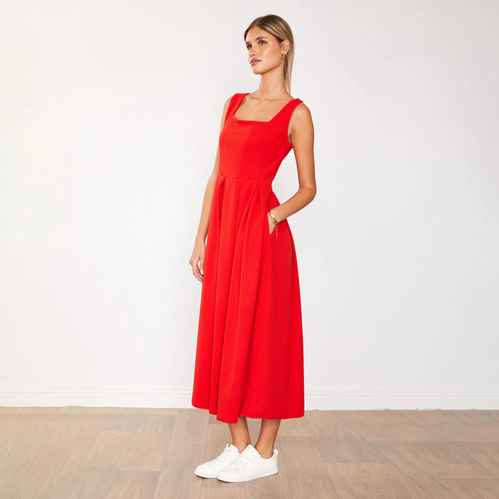 Maddie Dress (Red) - Image 6