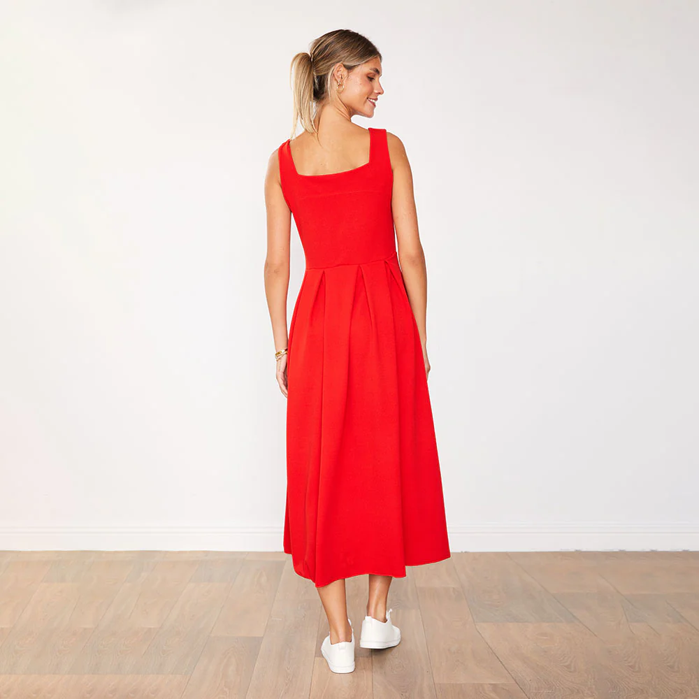 Maddie Dress (Red) - Image 7